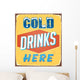Vintage Tin Sign Vector