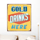 Vintage Tin Sign Vector