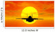 Military Aircraft with Sunset Wall Decal