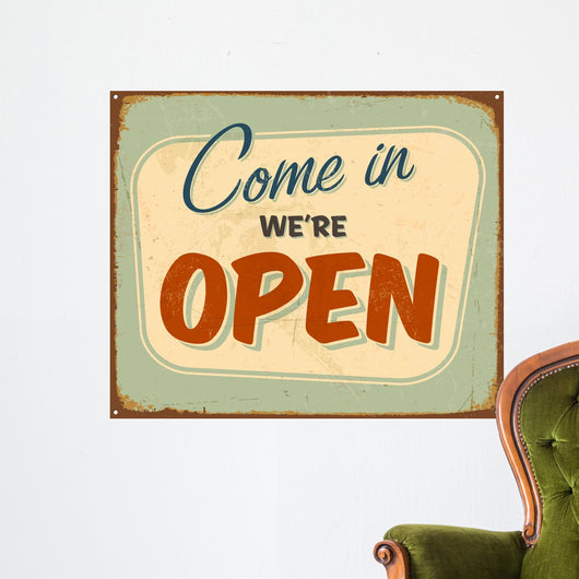 Vintage Metal Sign Vector