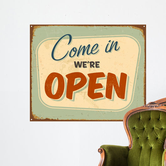 Vintage Metal Sign Vector