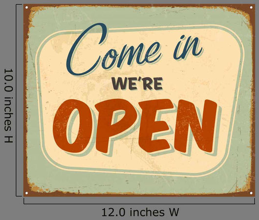 Vintage Metal Sign Vector