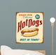 Vintage Hot Dogs Wall Mural