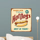 Vintage Hot Dogs Wall Mural
