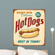 Vintage Hot Dogs Wall Mural