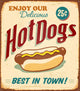 Vintage Hot Dogs Wall Mural