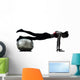 Woman Exercising Fitness Ball