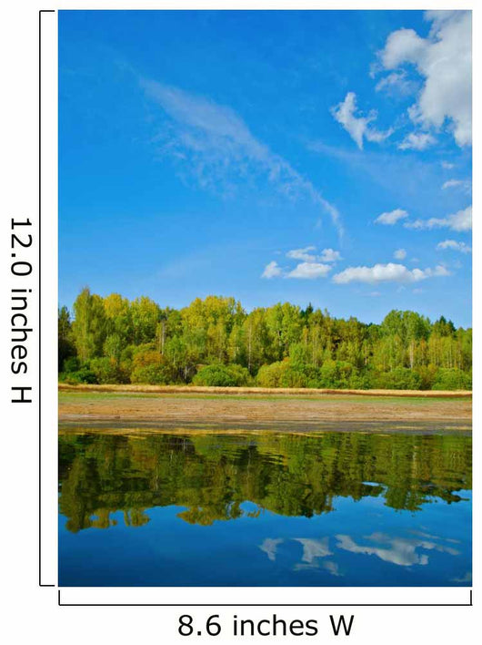 Natural Reflections on a Lake and Beautiful Sky Wall Mural