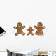 Gingerbread Family Wall Decal Sticker Set