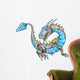 Robot Cyborg Dragon Vector Illustration Art Wall Decal