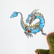 Robot Cyborg Dragon Vector Illustration Art Wall Decal