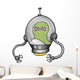 Alien Warrior Soldier Robot Cyborg Vector Wall Decal