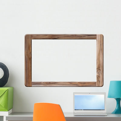 Wooden Frame shown on a wall
