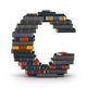 Letter C Stacked from Wall Mural