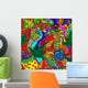 trippy multicolor abstract Wall Mural