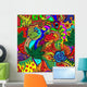 trippy multicolor abstract Wall Mural