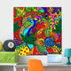 trippy multicolor abstract Wall Mural