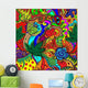 trippy multicolor abstract Wall Mural