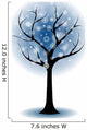 Snow Flakes Tree Wall Decal