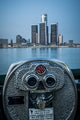 Binoculars Looking Detroit