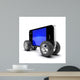 Smartphone with Auto Wheels Wall Decal