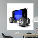 Smartphone with Auto Wheels Wall Decal