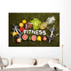 Fitness and vitamins Wall Mural