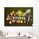 Fitness and vitamins Wall Mural