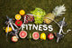 Fitness and vitamins Wall Mural