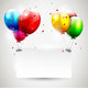 Modern birthday background with place for text Wall Mural