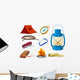 Various Objects Camping Wall Mural