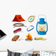 Various Objects Camping Wall Mural