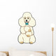 White Poodle Wall Decal