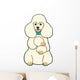 White Poodle Wall Decal
