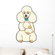 White Poodle Wall Decal