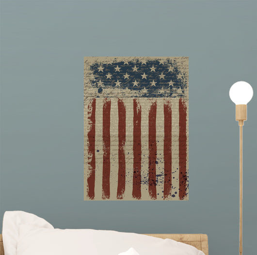Aged American Patriotic Vector Wall Decal