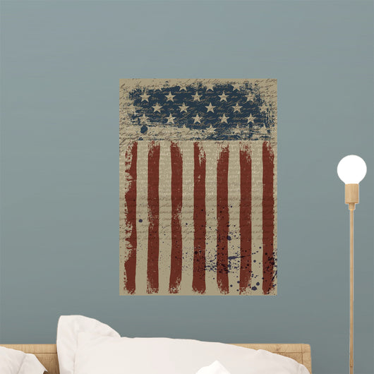 Aged American Patriotic Vector Wall Decal