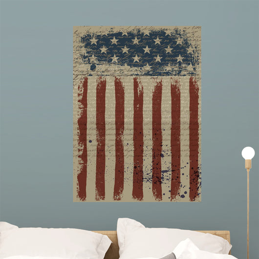 Aged American Patriotic Vector Wall Decal