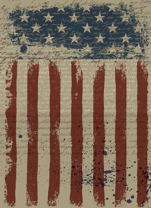 Aged American Patriotic Vector Wall Decal