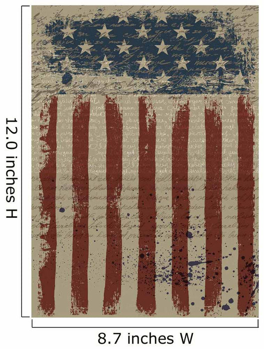 Aged American Patriotic Vector Wall Decal