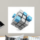 Cube Assembling Abstract Wall Decal