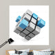 Cube Assembling Abstract Wall Decal