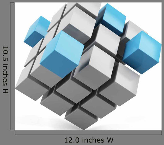 Cube Assembling Abstract Wall Decal