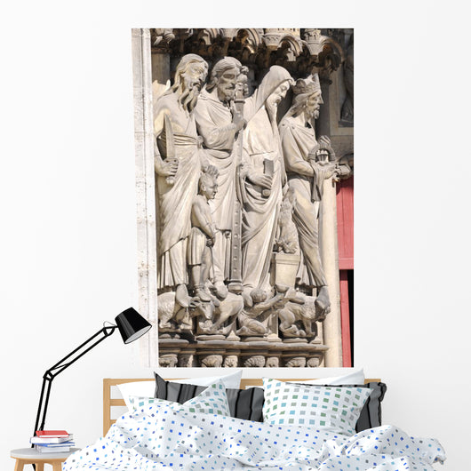 Cathedrale Laon Portail Wall Mural