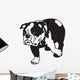 English Bulldog Black-White Wall Decal