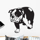 English Bulldog Black-White Wall Decal