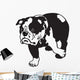 English Bulldog Black-White Wall Decal