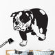English Bulldog Black-White Wall Decal