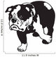 English Bulldog Black-White Wall Decal