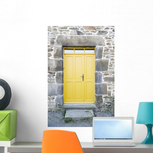 Yellow Front Door Front
